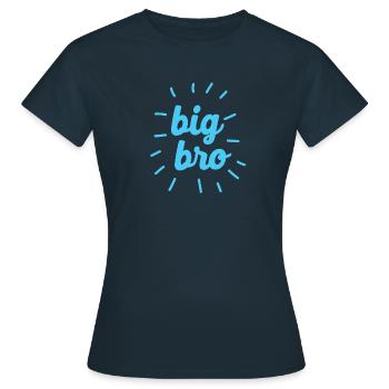 big bro - Women's T-Shirt - navy - Front - AI Model Female 172 dark (172cm)