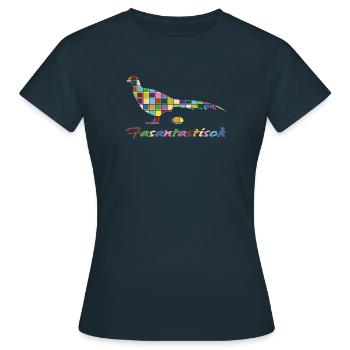 Fasantastisch Mosaik - Frauen T-Shirt - Navy - Vorne - AI Model Female 172 dark (172cm)