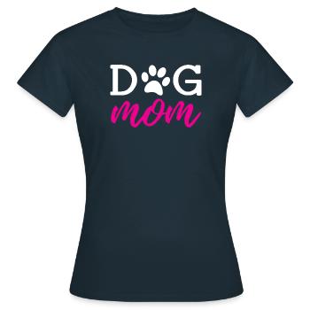 Dog Mom - Frauen T-Shirt - Navy - Vorne - AI Model Female 172 dark (172cm)