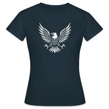 eagle usa american - Women's T-Shirt - navy - Front - AI Model Female 172 dark (172cm)