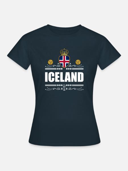 ISLAND - Frauen T-Shirt - Navy