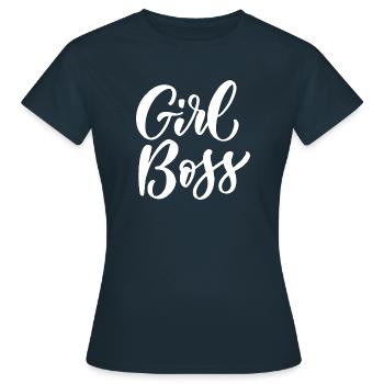 Fille Boss - T-shirt Femme - marine - Devant - AI Model Female 172 dark (172cm)