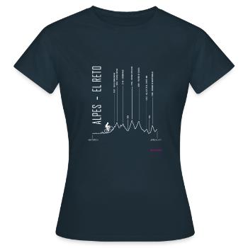 ZURICH APRICA for black - Women's T-Shirt - navy - Front - AI Model Female 172 dark (172cm)