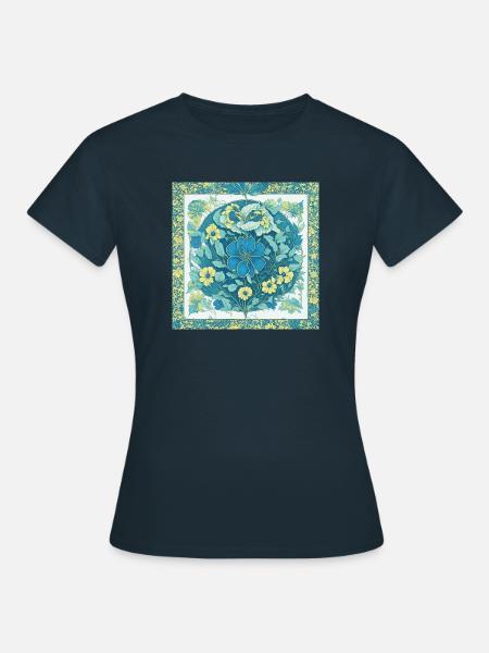 Blumen - Frauen T-Shirt - Navy