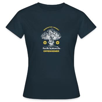 Oppenheimer Manhattan project - T-shirt Femme - marine - Devant - AI Model Female 172 dark (172cm)