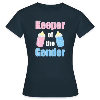 Guardians of gender diversity - Women's T-Shirt - navy - Front - AI Model Female 172 dark (172cm)