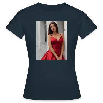 Schönheit & femininer Stil - Frauen T-Shirt - Navy - Vorne - AI Model Female 172 dark (172cm)
