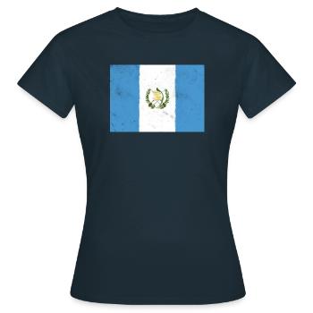 Drapeau du Guatemala – Fierté de l’Amérique centrale - T-shirt Femme - marine - Devant - AI Model Female 172 dark (172cm)