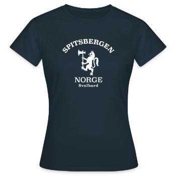 Spitzberg Norvège Norvège Norvège - T-shirt Femme - marine - Devant - AI Model Female 172 dark (172cm)