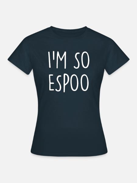 Espoo Finland - Frauen T-Shirt - Navy
