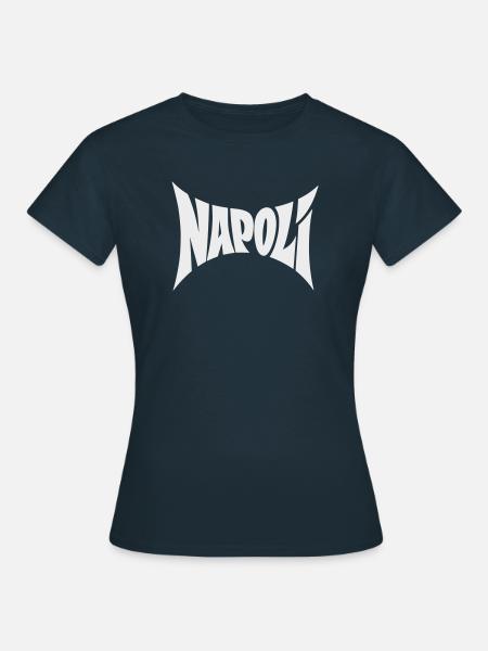 Napoli Typografie Design - Frauen T-Shirt - Navy