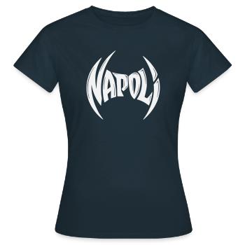 Napoli Crest Typography - Frauen T-Shirt - Navy - Vorne - AI Model Female 172 dark (172cm)