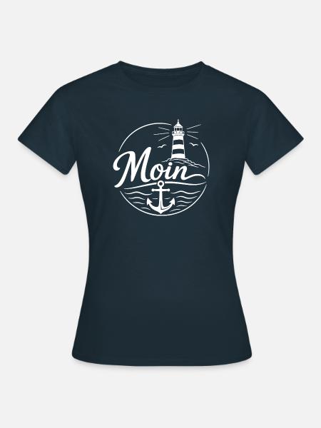 Moin - Frauen T-Shirt - Navy