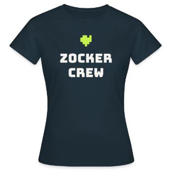 Gamer Crew Gaming Gamer Pixel Console Gift - Women's T-Shirt - navy - Front - AI Model Female 172 dark (172cm)