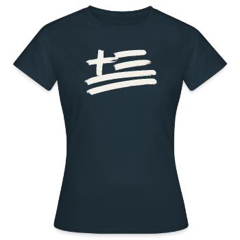 Griechenland Flagge - Frauen T-Shirt - Navy - Vorne - AI Model Female 172 dark (172cm)
