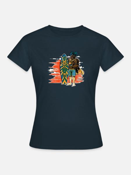 Ritter im Urlaub - Frauen T-Shirt - Navy