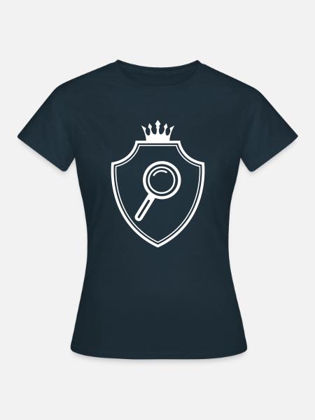 Lupe Wappen - Frauen T-Shirt - Navy