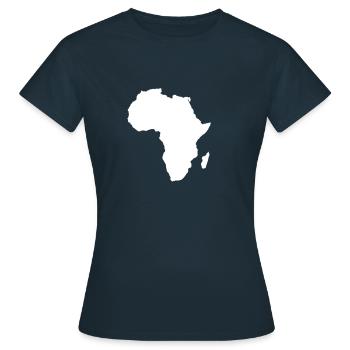 Continent Africa Gift Idea Desert - Women's T-Shirt - navy - Front - AI Model Female 172 dark (172cm)