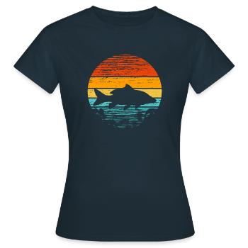 Idée cadeau carpe poisson carpe - T-shirt Femme - marine - Devant - AI Model Female 172 dark (172cm)