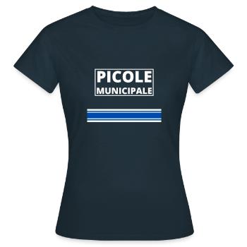 Picole Municipale - T-shirt Femme - marine - Devant - AI Model Female 172 dark (172cm)