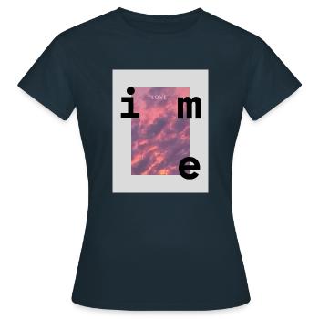 I love me - Frauen T-Shirt - Navy - Vorne - AI Model Female 172 dark (172cm)