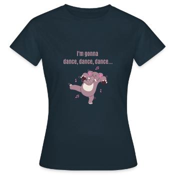 Carnaval - Danse danse drôle dansant éléphant - T-shirt Femme - marine - Devant - AI Model Female 172 dark (172cm)