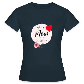 Company - Women's T-Shirt - navy - Front - AI Model Female 172 dark (172cm)