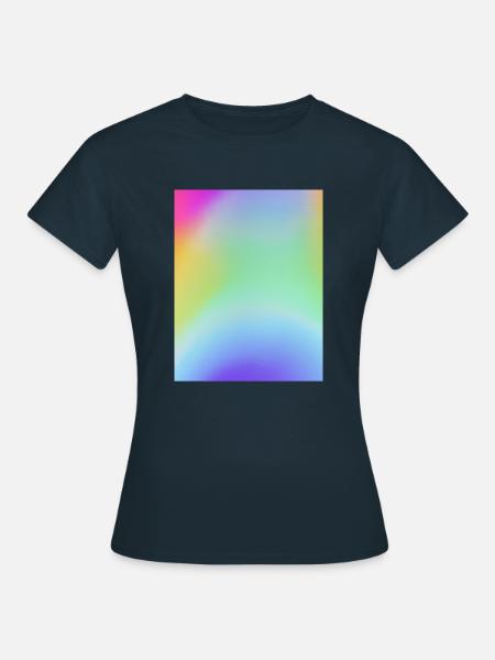 Sommer mit Regenbogenfarben - Frauen T-Shirt - Navy