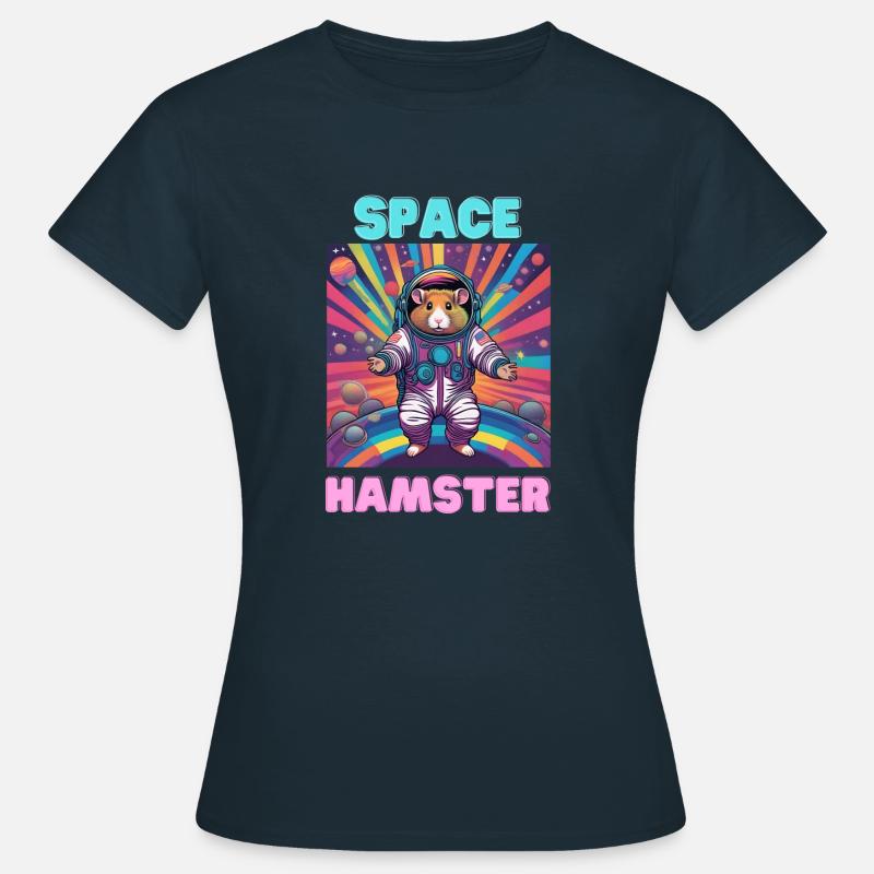 Space Hamster - Women's T-Shirt - navy