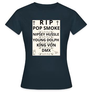 Repose en paix - T-shirt Femme - marine - Devant - AI Model Female 172 dark (172cm)