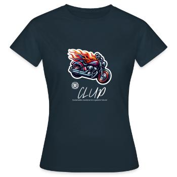 Couvercle de moto - T-shirt Femme - marine - Devant - AI Model Female 172 dark (172cm)