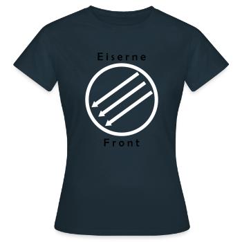 Front d’Eiserne - Drei Pfeile - T-shirt Femme - marine - Devant - AI Model Female 172 dark (172cm)