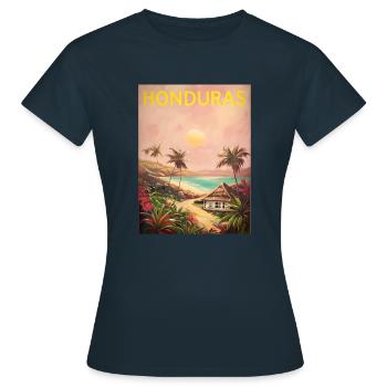 Honduras Stolz Herkunft Geschenk - Frauen T-Shirt - Navy - Vorne - AI Model Female 172 dark (172cm)
