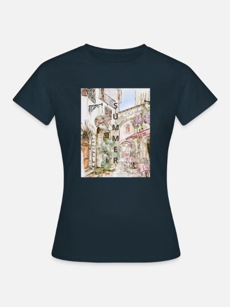 Sommerstraße Süd - Frauen T-Shirt - Navy