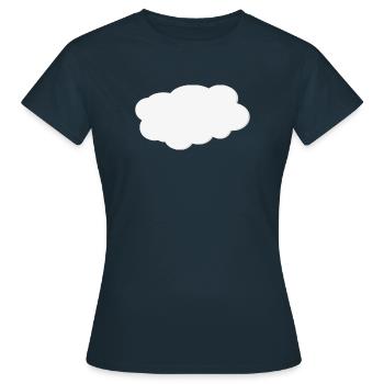 Cloud - Women's T-Shirt - navy - Front - AI Model Female 172 dark (172cm)