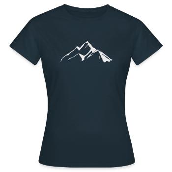 Montagne - T-shirt Femme - marine - Devant - AI Model Female 172 dark (172cm)