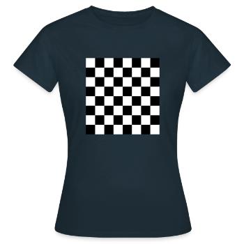 Noir et blanc / BlackWhite - T-shirt Femme - marine - Devant - AI Model Female 172 dark (172cm)