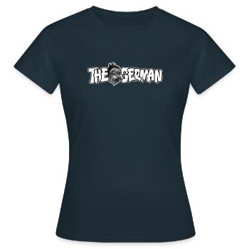 Deutscher Adler Cartoon Stil Heimatliebe deutsch - Frauen T-Shirt - Navy - Vorne - AI Model Female 172 dark (172cm)
