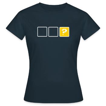 Leere Schachtel - Frauen T-Shirt - Navy - Vorne - AI Model Female 172 dark (172cm)