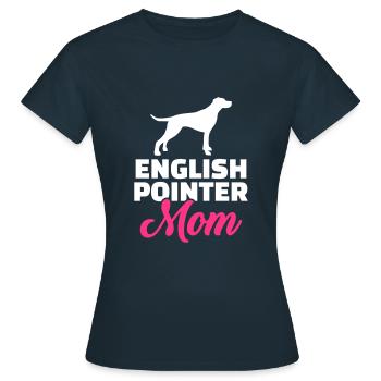 English Pointer - Women's T-Shirt - navy - Front - AI Model Female 172 dark (172cm)