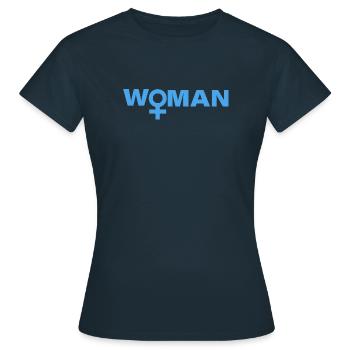 WOMAN - Frauen T-Shirt - Navy - Vorne - AI Model Female 172 dark (172cm)