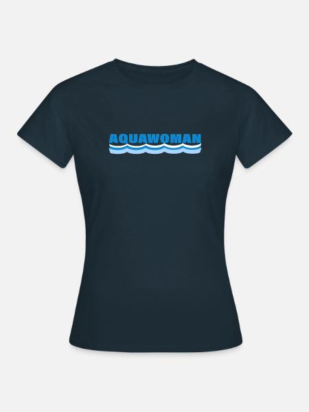 AQUAWOMAN - Frauen T-Shirt - Navy