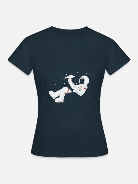 Astronaut entspannen - Frauen T-Shirt - Navy