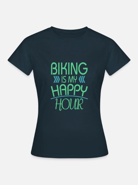 Fahrrad - Frauen T-Shirt - Navy
