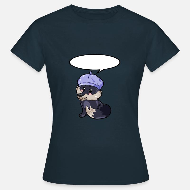 Painter Wolf - Women's T-Shirt - navy