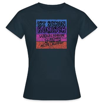komisches alter schwarz alt - Frauen T-Shirt - Navy - Vorne - AI Model Female 172 dark (172cm)