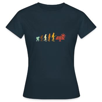 Energie solaire Photovoltaïque Energies renouvelables - T-shirt Femme - marine - Devant - AI Model Female 172 dark (172cm)