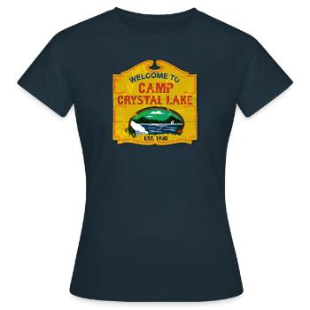 Camp Crystal Lake - T-shirt Femme - marine - Devant - AI Model Female 172 dark (172cm)