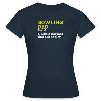 Papa Bowling - T-shirt Femme - marine - Devant - AI Model Female 172 dark (172cm)