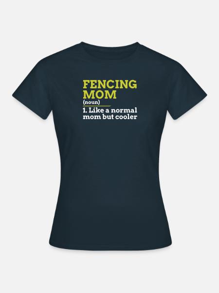 Fechten Mama - Frauen T-Shirt - Navy